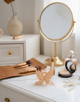 Nalvion Peach Matte Butterfly Hair Claw Clip – Strong Grip | Korean Style | Premium Finish