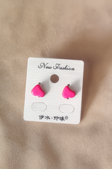Classic Pink Heart Studs — Cute, Simple & Everyday Friendly