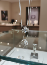 Grace Sphere Crystal Necklace โ Dual Layer Edition ๐ซ