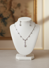 Eternal Spark Zircon Necklace Set – Limited Edition Grace Drop 💫