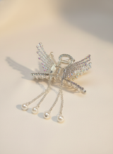 🦋 Nalvion Butterfly Pearl Tassel Hair Clip