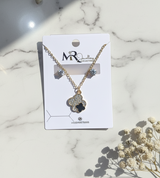 š Black Clover Luxury Pendant Set ā GoldĀ &Ā Silve