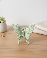 Nalvion Mint Green Matte Butterfly Hair Claw Clip – Strong Grip | Korean Aesthetic | Premium Quality