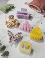 Nalvion Premium Hair Claw Clip Set – 6 Unique Designs (Limited Edition)