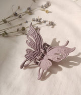 Nalvion Mocha Brown Matte Butterfly Hair Claw Clip – Strong Grip | Premium Korean Aesthetic