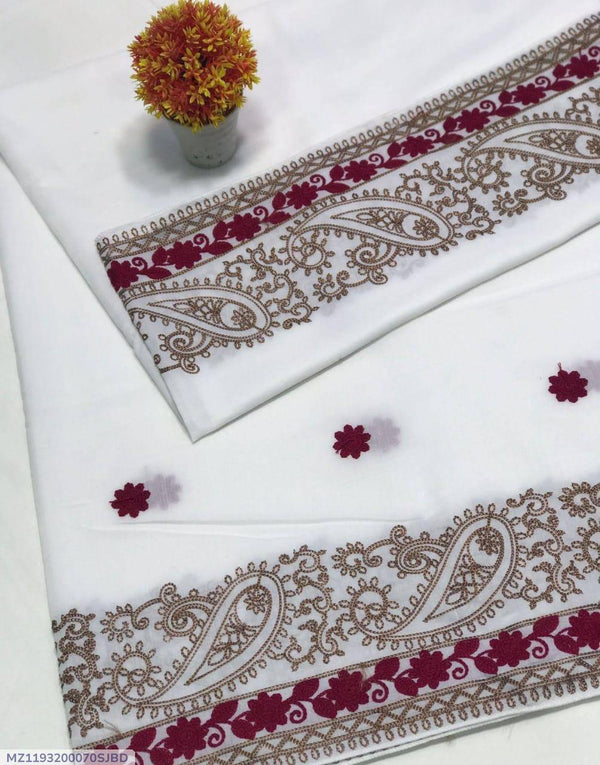 Elegant Swiss Embroidered Shawl – Timeless Beauty in Every Thread