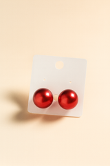 Nalvion – Classic Bubble Stud Earrings (Premium Gloss Finish)