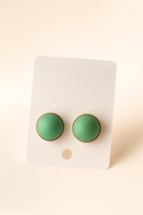 Nalvion – Classic Bubble Stud Earrings (Premium Gloss Finish)