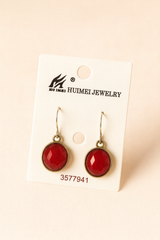 Red Elegant Drop Earrings — Bold, Stylish & Timeless