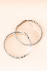 Classic Silver Hoop Earrings
