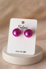 Nalvion – Classic Bubble Stud Earrings (Premium Gloss Finish)