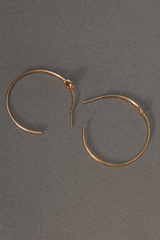 Classic Thin Gold Hoop Earrings