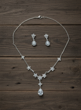 Eternal Spark Zircon Necklace Set – Limited Edition Grace Drop 💫