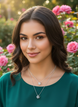 Grace Sphere Crystal Necklace – Dual Layer Edition 💫