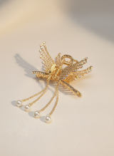 🦋 Nalvion Butterfly Pearl Tassel Hair Clip
