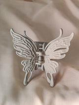 Nalvion Grey Matte Butterfly Hair Claw Clip – Strong Grip | Korean Aesthetic | Premium Finish