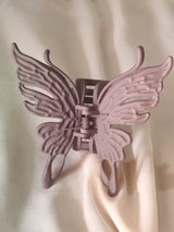 Nalvion Mocha Brown Matte Butterfly Hair Claw Clip – Strong Grip | Premium Korean Aesthetic