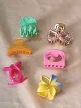 Nalvion ColorPop Hair Claw Collection – Trendy & Strong Grip Clips