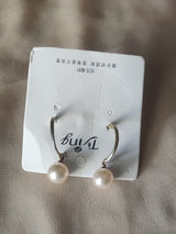 Nalvion – Classic Pearl Drop Earrings (Silver 925 Hook)