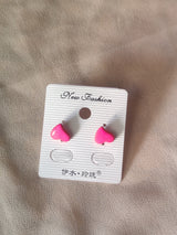 Classic Pink Heart Studs — Cute, Simple & Everyday Friendly