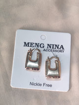 Gold Geometric Mini Hoop Earrings