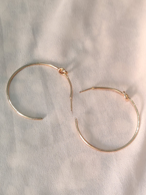 Classic Thin Gold Hoop Earrings