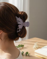 Nalvion Lavender Matte Butterfly Hair Claw Clip – Strong Grip | Korean Aesthetic | Premium Finish