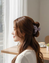 Nalvion Lavender Matte Butterfly Hair Claw Clip – Strong Grip | Korean Aesthetic | Premium Finish