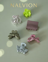 Mini Hair Claw Clip Set – Flower, Heart, Bow & Butterfly | Strong Grip | Daily Use