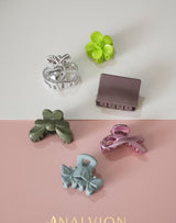 Mini Hair Claw Clip Set – Flower, Heart, Bow & Butterfly | Strong Grip | Daily Use