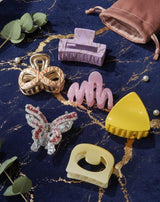 Nalvion Premium Hair Claw Clip Set – 6 Unique Designs (Limited Edition)