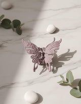 Nalvion Mocha Brown Matte Butterfly Hair Claw Clip – Strong Grip | Premium Korean Aesthetic