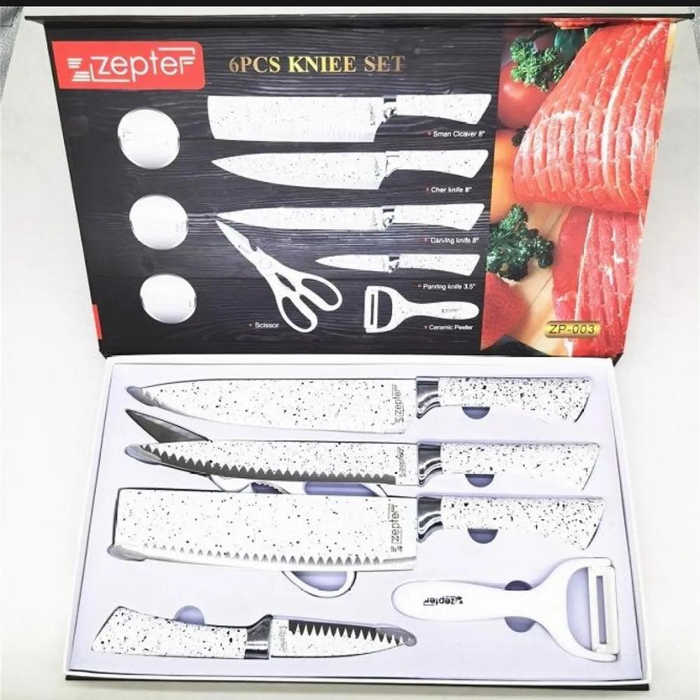 6 Pcs Premium Kitchen Knife Set – Chef Edition
