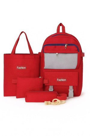 Multipurpose Backpack Set (4-in-1 Combo) – Stylish & Durable Nylon Bags