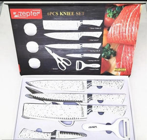 6 Pcs Premium Kitchen Knife Set – Chef Edition