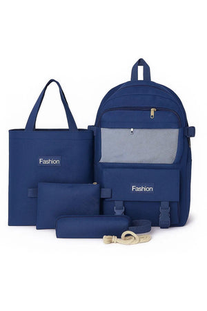 Multipurpose Backpack Set (4-in-1 Combo) – Stylish & Durable Nylon Bags