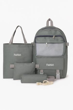 Multipurpose Backpack Set (4-in-1 Combo) – Stylish & Durable Nylon Bags