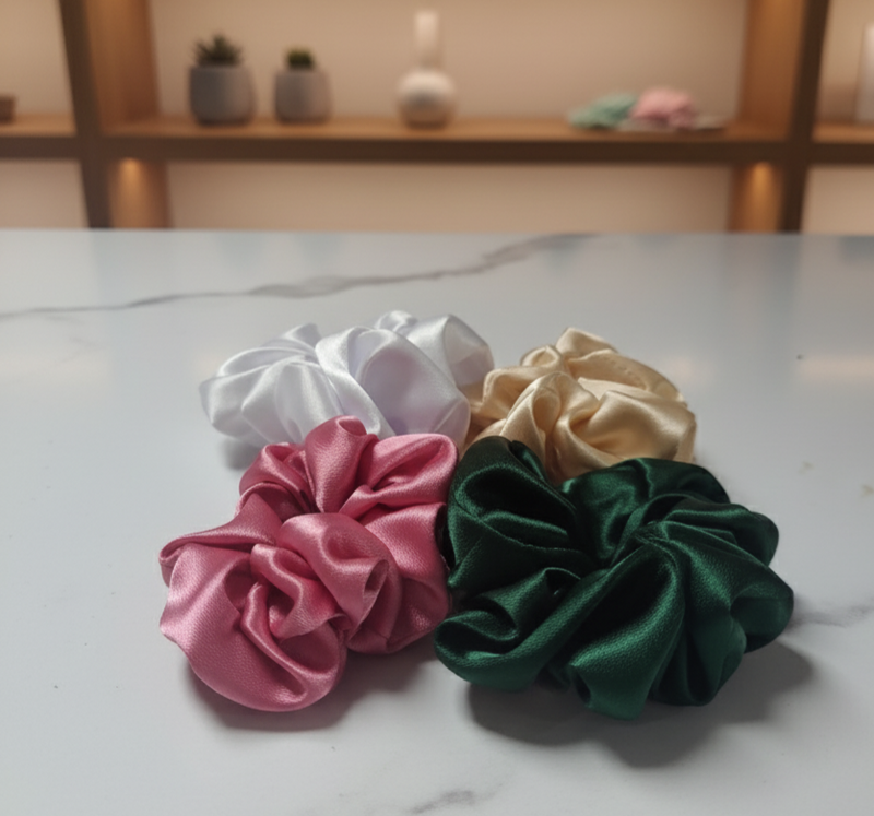 Satin Luxe Scrunchie – Multi Color