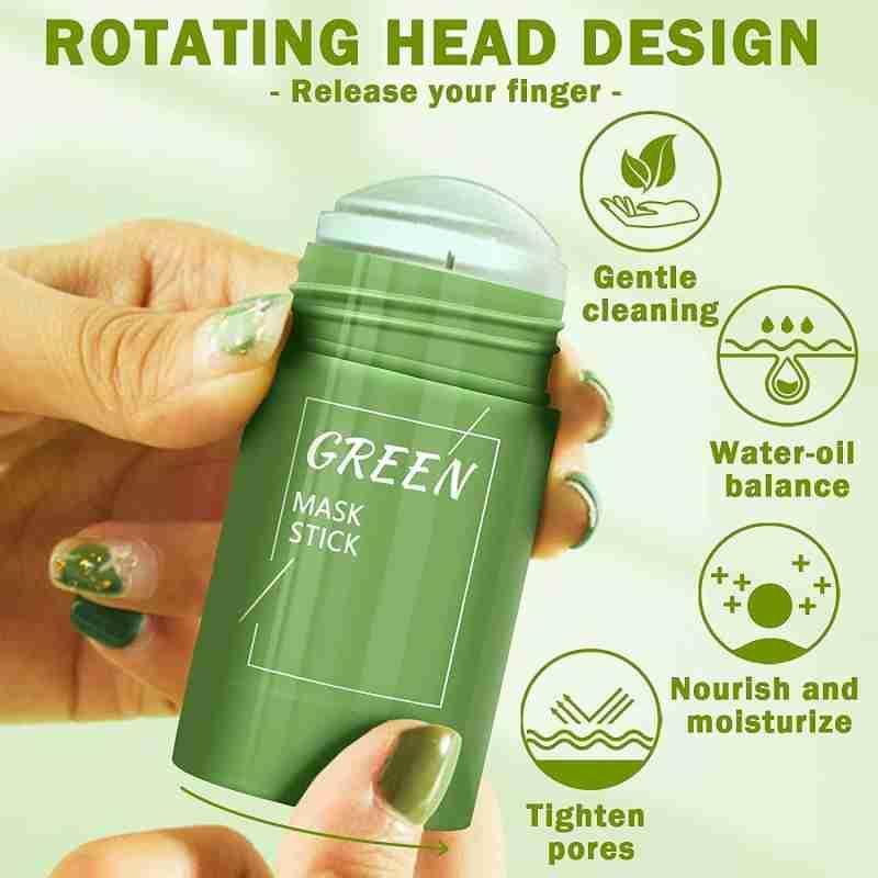Green Tea Cleansing Mask Stick – 40g | Deep Pore Cleansing, Oil Control & Blackhead Remover