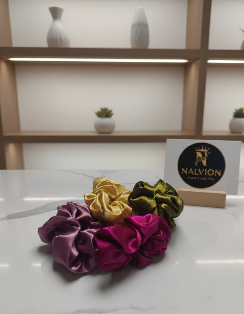 Satin Luxe Scrunchie – Multi Color